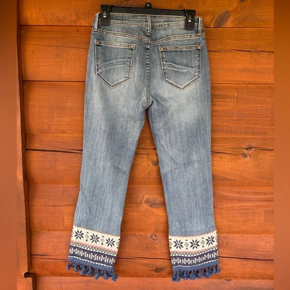 Driftwood Scandia Colette Women's Blue Embroidered Jeans - Picture 3 of 6